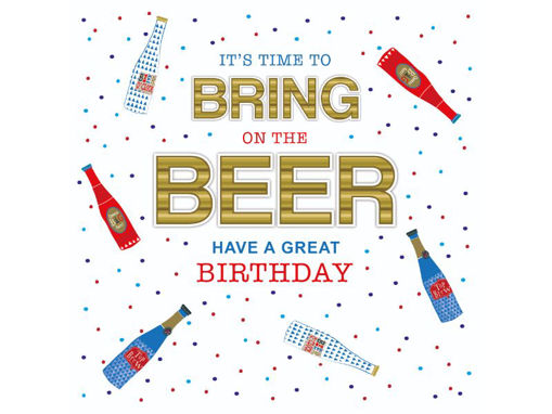 Picture of ITS TIME TO BRING BEER BIRTHDAY CARD